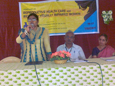 AICB Secretary MS. Muthu Selvi addressing the participants